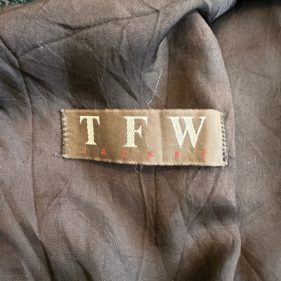 Vintage wool TFW Jacket green ombré men’s large - Picture 4 of 4